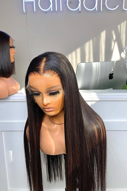 28 Full frontal Bone straight - Hairddict